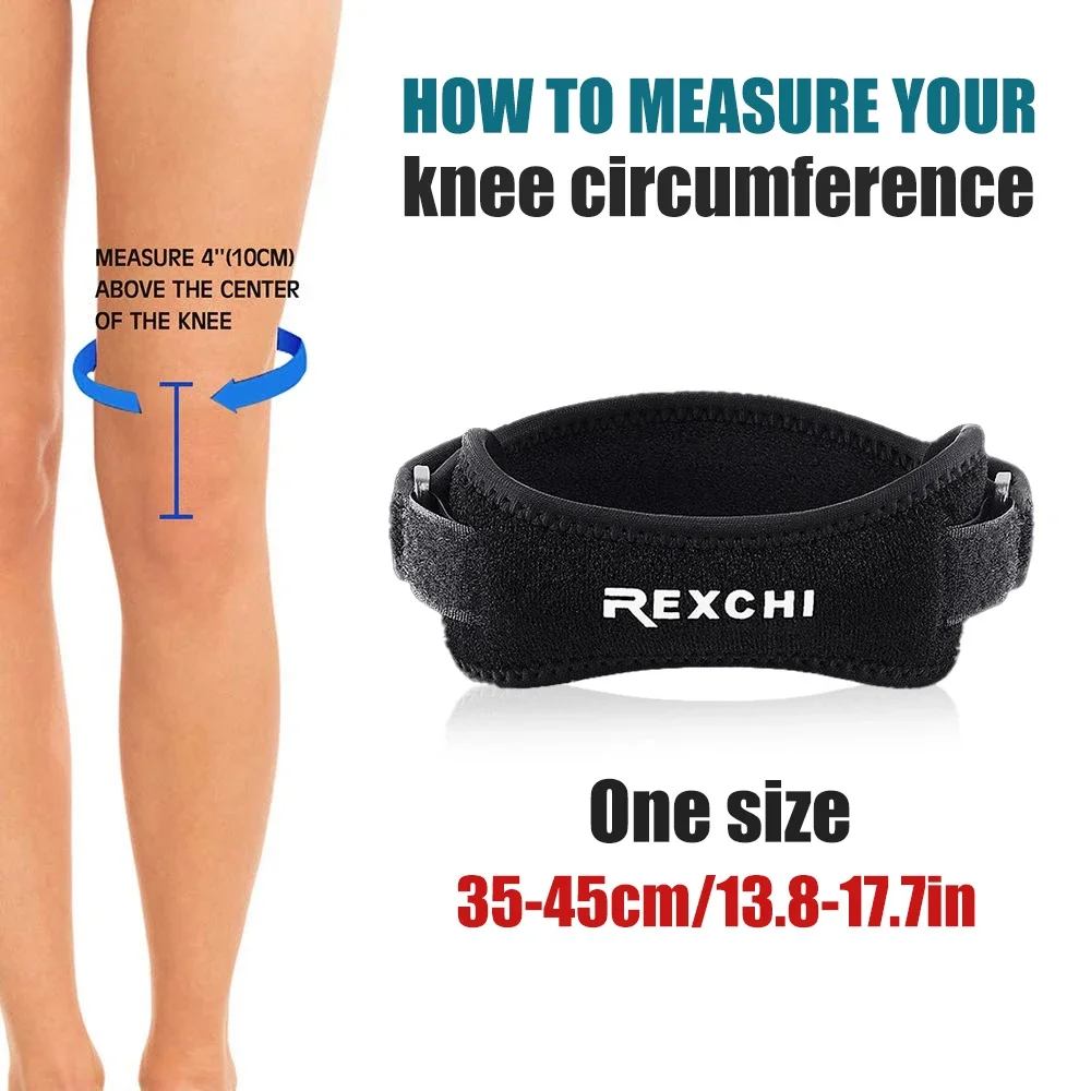 1/2/4Pcs Patella Tendon Knee Brace Strap, Comfortable Non Pilling Fabric Knee Stabilizer,Reduce Knee Pressure for Running,Soccer