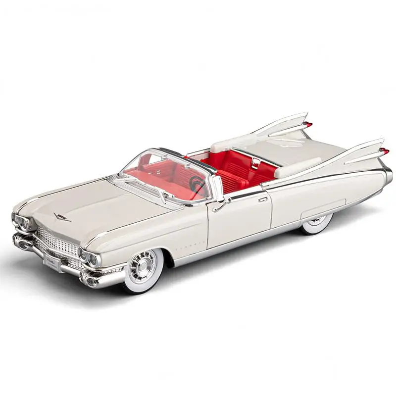 1959 Cadillac キャデラック ローライダーホワイトカスタム 1/24 1:24 Cadillac Eldorado Biarritz 1959 Series 62 Alloy Diecast