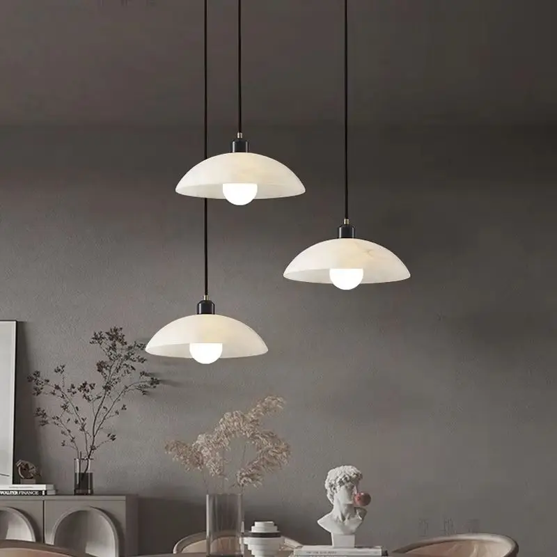 

Popuar Marble Pot Pendant Light D30CM Luxury Chandeliers Restaurant Bar Dining Desk Lamp Staircase Corridor Droplight