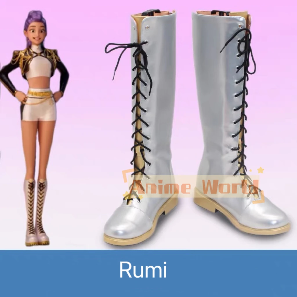 Kinder Erwachsene Jungen Mädchen Kpop Mira Rumi Zoey Cosplay Schuhe Stiefel Halloween Karneval Party Weihnachten Maßgeschneiderte Karneval Requisiten