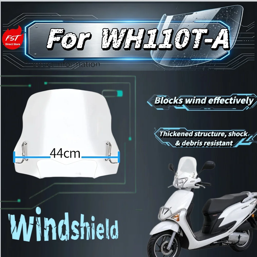 

For WH110T-A Heightened Windshield, Modified Front Windscreen Wind Deflector Protector