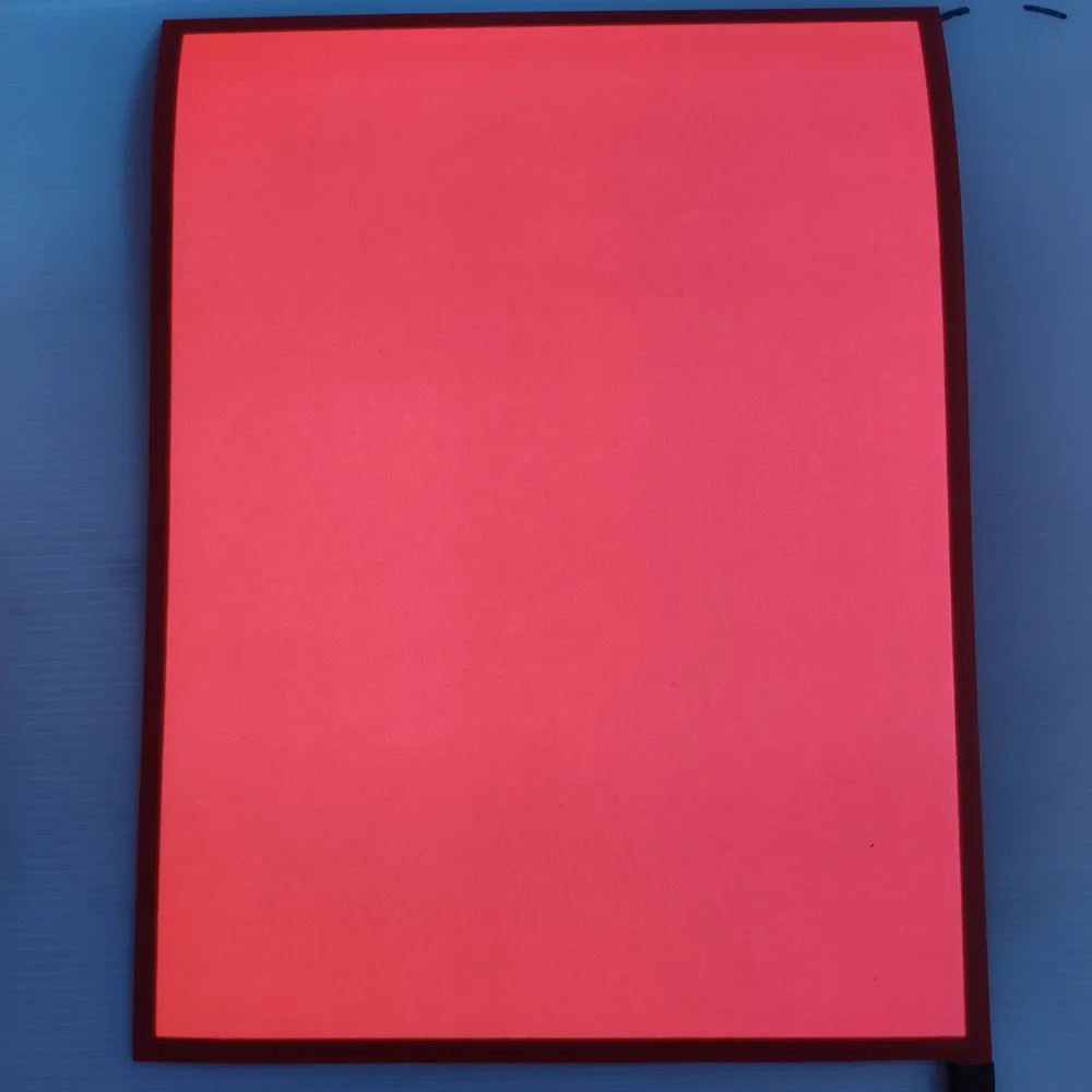 Lighting Paper A5(210*148mm) EL Backlight Panel EL Sheet LCD Display El Foil El Paper With DC12V Inverter