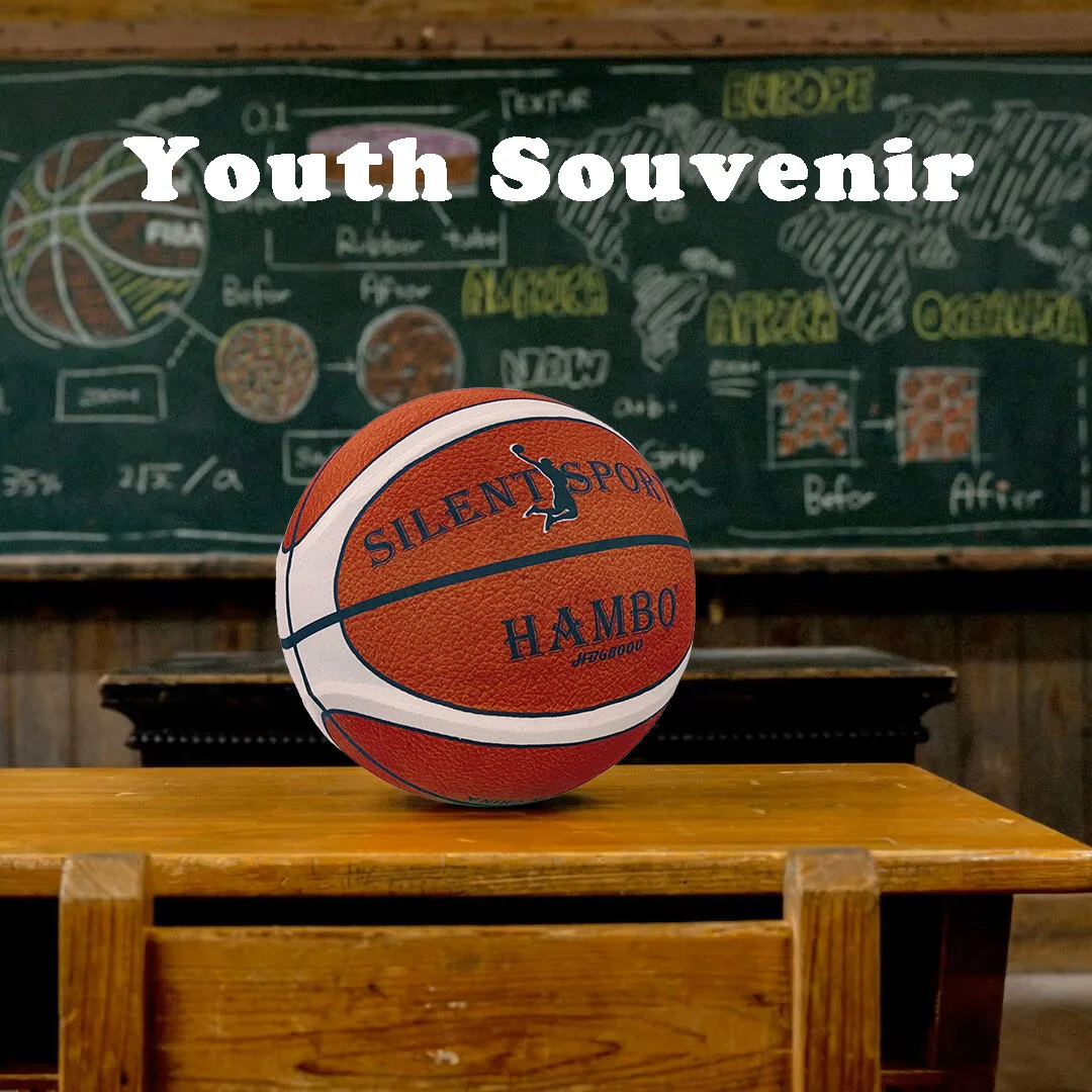 Silent Basketball พร้อมผ้าคลุมบอล Size 7 #   6 #   5 #   สําหรับทุกวัย Mute Bouncing Foam Ball Quiet Dribble Train เกมกีฬาในร่ม