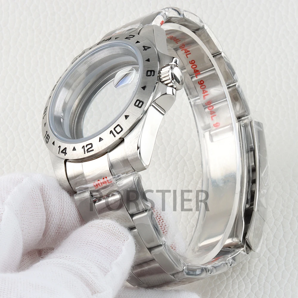 39mm NH35 Case Sapphire Glass for Explorer NH34 NH35 NH36 NH38 Movement Jubilee/Oyster/Presidential Bracelet 28.5mm Dial