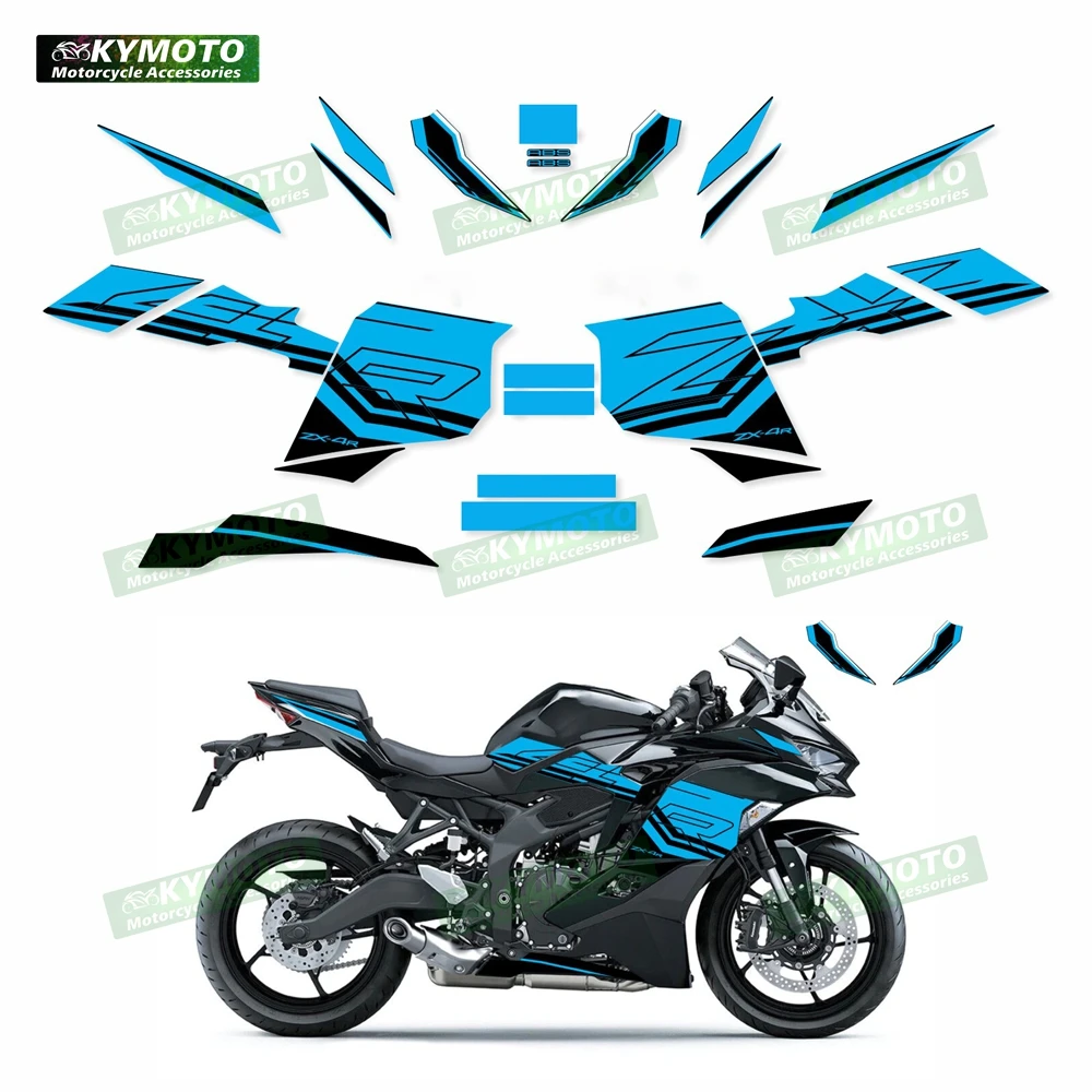For ZX-4R ZX4R ZX4RR RR 2023 motorcycle accessories decals fairing fuel tank full car set reflective sticker decoration