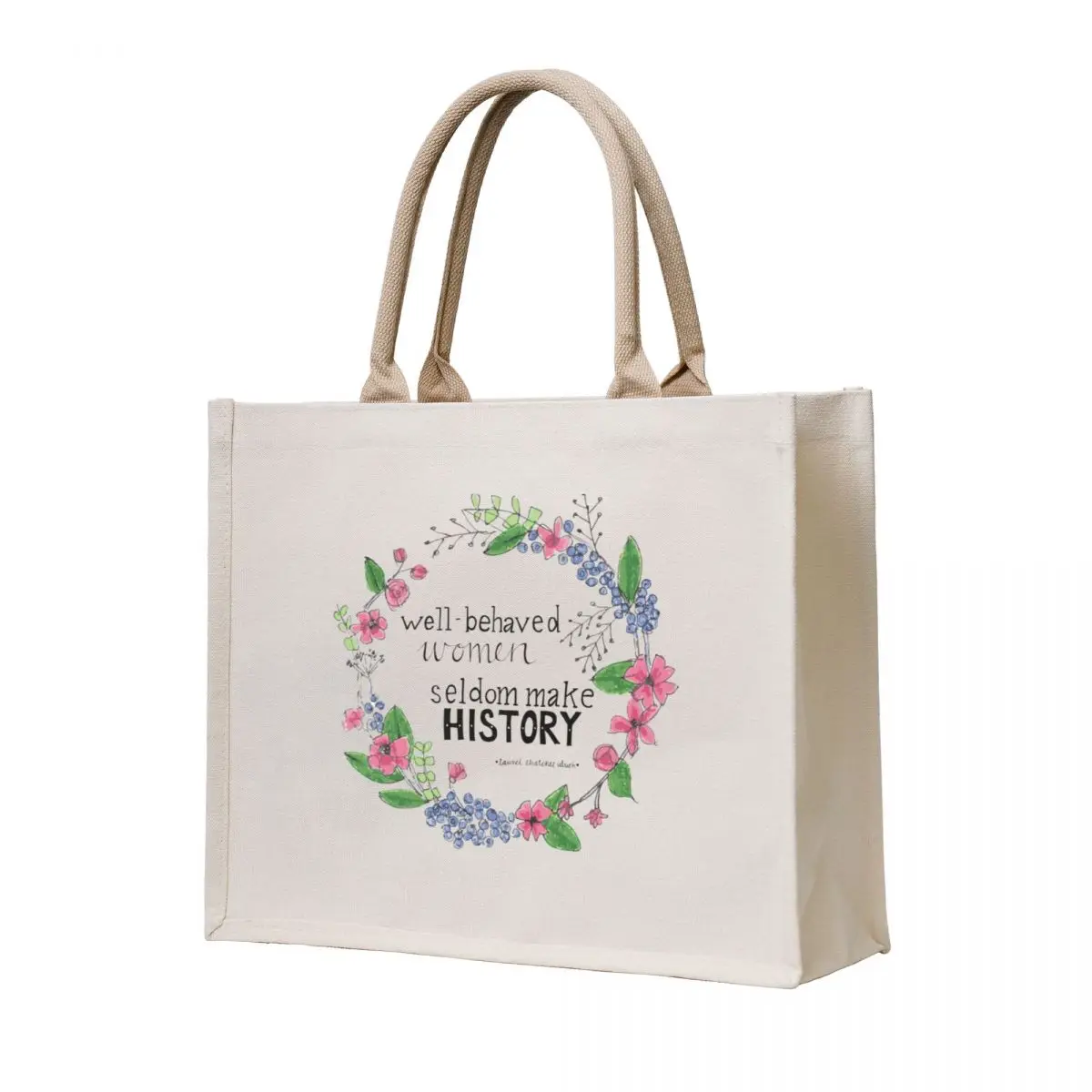 

Well Behaved Women Tote Bag Canvas tote bag university Women's shopper bag Large bags for women