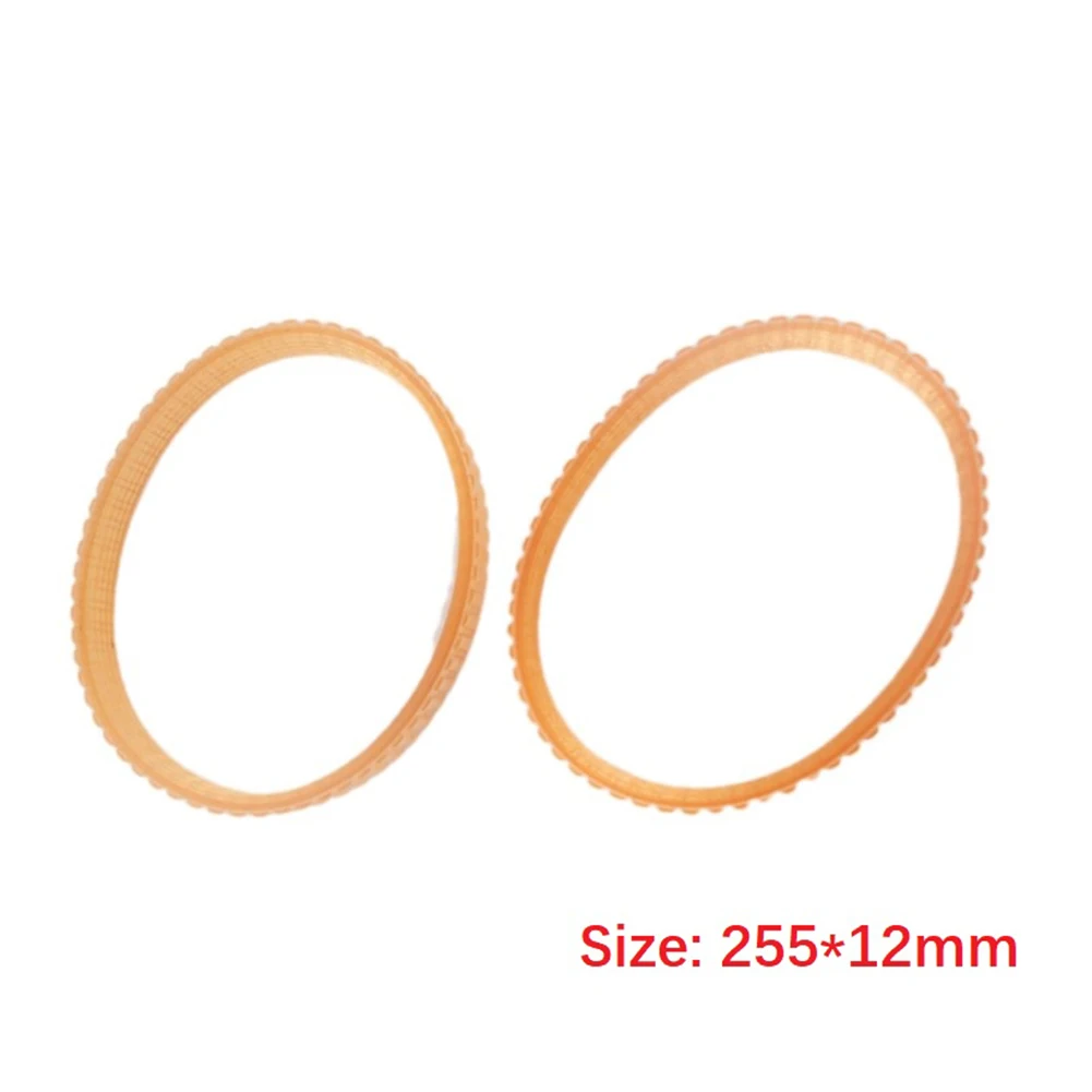 

Electric Planer Belt Drive Belt Woodworking Tool NF90 Model Orange Polyurethane 0.47inch Width 12mm Width 255mm 2PCS For NF90