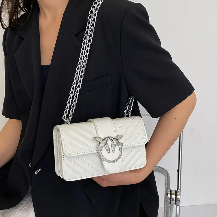 

2026 New Small Square Bag, Adjustable Chain Strap Crossbody Shoulder Bag, Trendy Versatile Designer-inspired Purse for Women