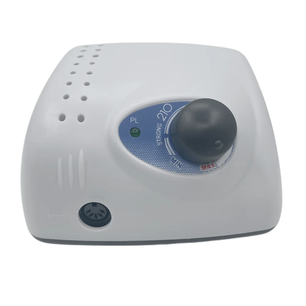 FORTE 210 caixa de controle 35000RPM 65W prata STRONG120II lidar com unha elétrica broca polonês máquina manicure prego broca conjunto