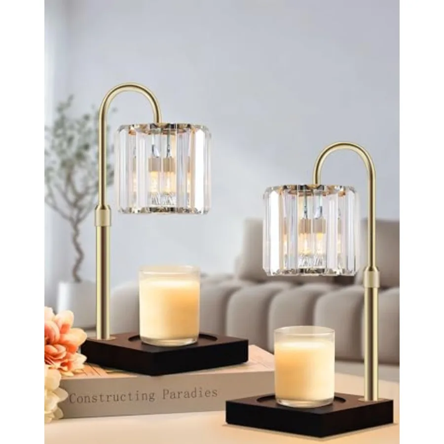 

Лампа-подогреватель для свечей с таймером и диммером (7 уровней), совместимая с большинством баночных свечей, для плавления воска и подогрева свечей