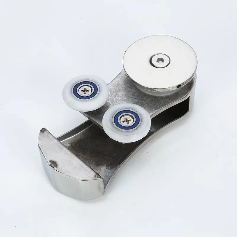 Vintage shower room pulley glass sliding door side hanging wheel, household shower room upper track accessories
