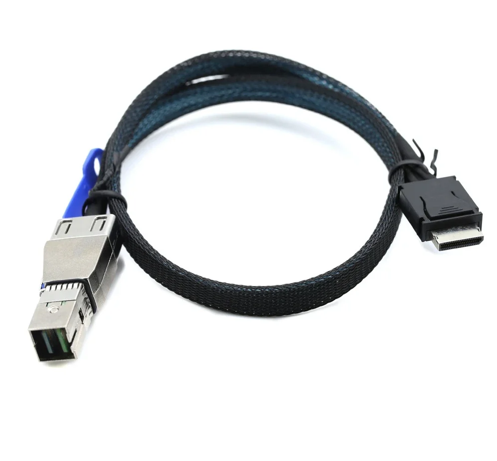 OCuLink 4i SFF-8611 to SAS SFF-HD 8644 4I, High-Speed Connection for Fast Data Transfer