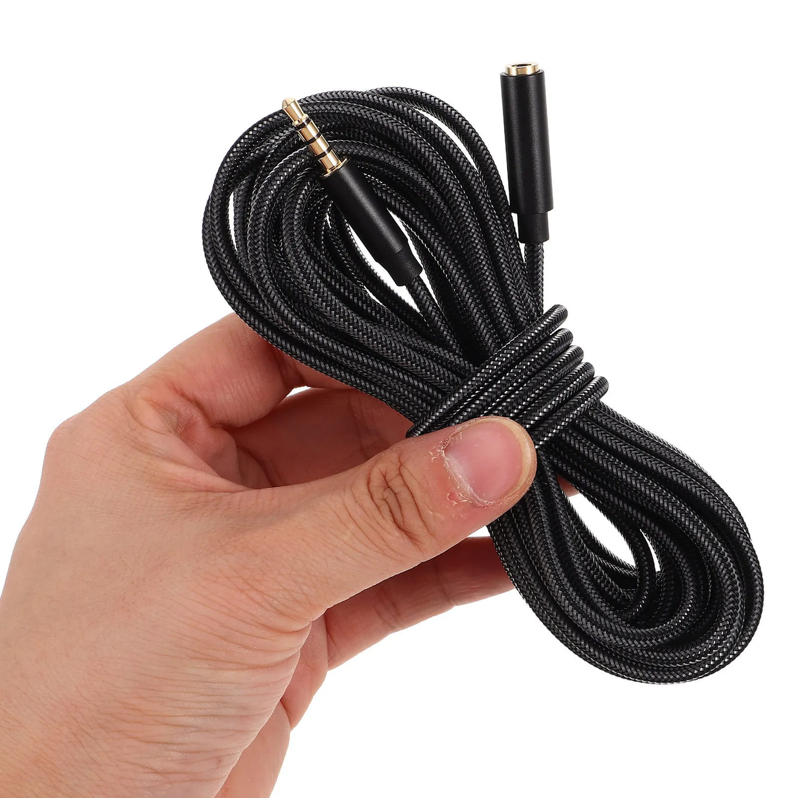 3.5mm Headphone Extension Cable 5 Meter Strain Relief Wire Extender for Computer Speaker Headphones High Fidelity Audio