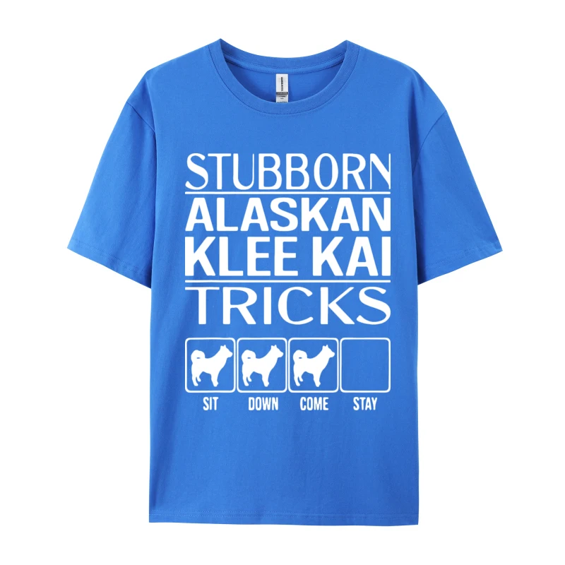 Stubborn Alaskan Klee Kai Tricks Alas T-shirt Youthful Tops Shirts Cotton Top T-shirts Cotton Printed T-shirt Luxury Clothing