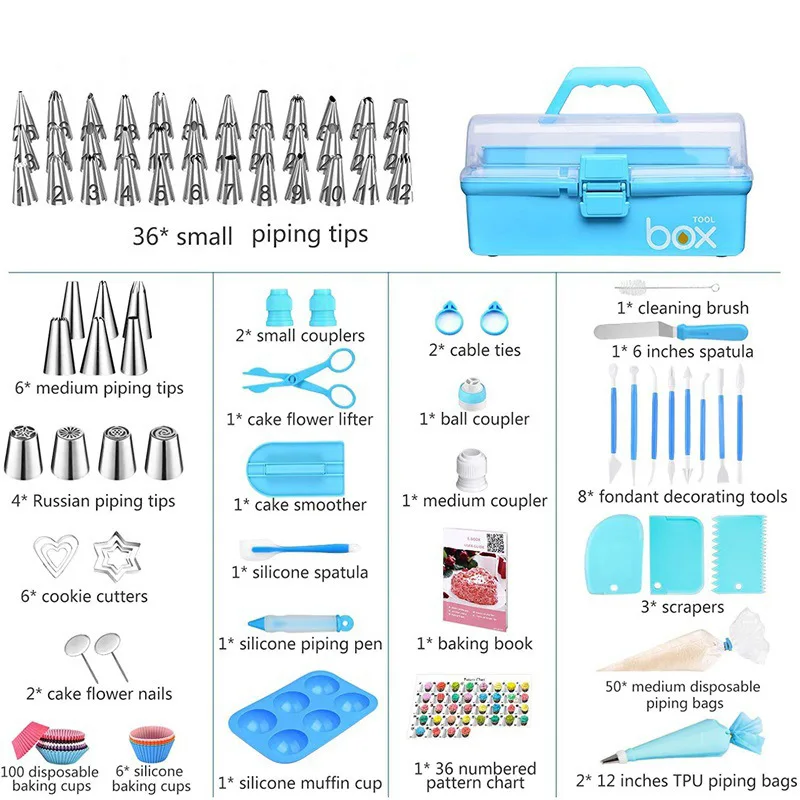 137/236/356 Cake Turntables Decorated with Taipei European Style Baking Tool Set Cake Decorating Kit Cake Accessories