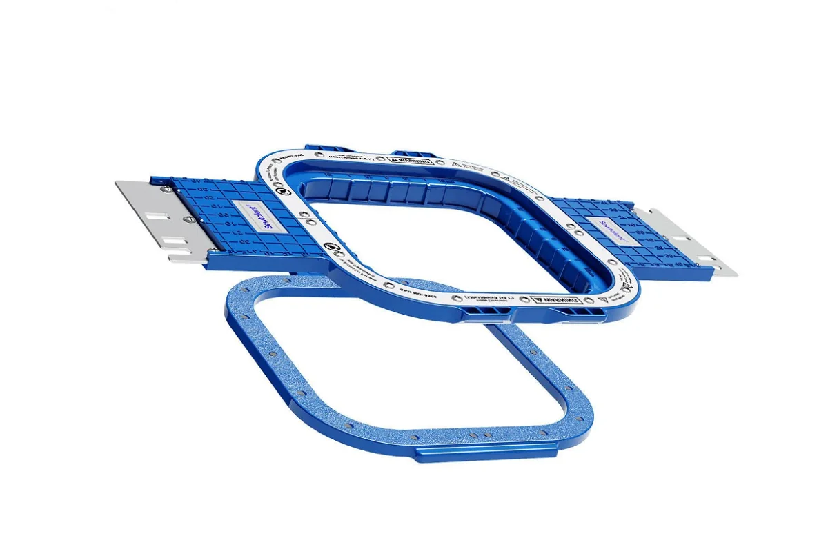 Cerceau à broder magnétique de 5,1 pouces/130 mm pour machine à broder Avance Mighty Hoop pour Avance 1201C 1501C 1502 1504 1506C