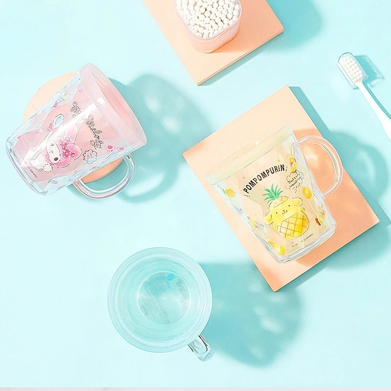 

Sanrio series goods double-walled mouthwash cup Cute washing and brushing cups for children Cinnamoroll Pompompurin My Melody