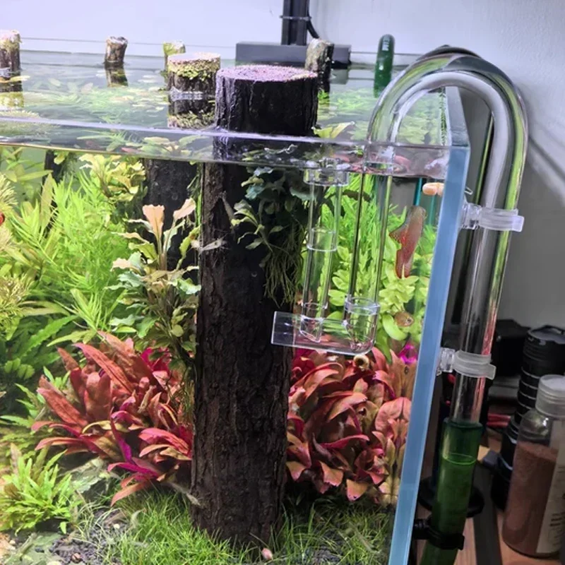 Fish Tank Water Filtro Plastic Oil Removal Film Grass Water Tank Inlet and Outlet Pipe Set Aquarium Fishbowl Accessories