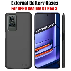 Powerbank Cover For OPPO Realme GT Neo 3 Battery Cases 10000mAh Portable Charger External Battery Power Bank Charging Case