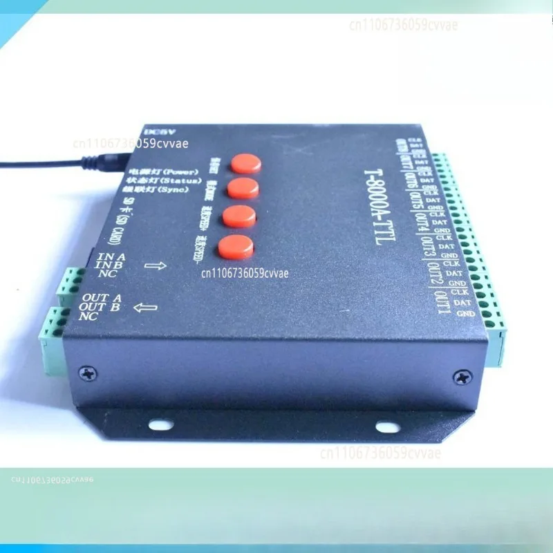 T-8000A-TTL Led Full Color External Control Controller SD Card Programming Symphony Controller T-8000TTL