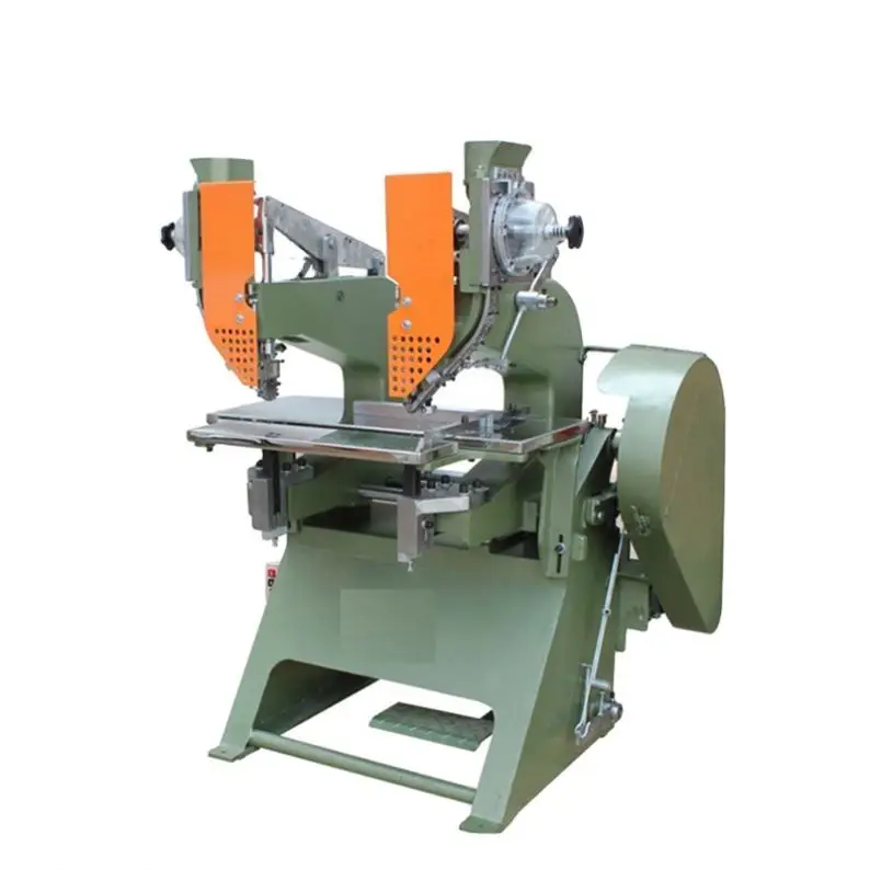 Double Twin Head Riveting Machine For Plastic Clipboards / File Folder Clip Boar