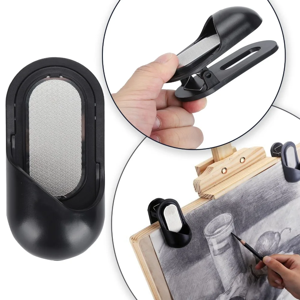 1pcs Double-Sided Design Pencil Lead Grinder Sandpaper Polisher Reusable Tool Charcoal Nib Sharpener Sketch Pencil Sharpener