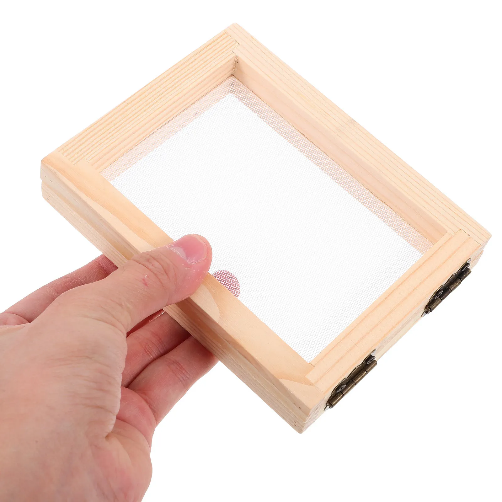 4pcs-wooden-paper-making-screen-natural-deckle-mold-smooth-surface-diy-paper-craft-frame-10x13x22cm-for-dried-flowers-art