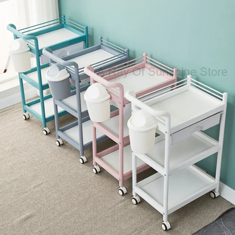 

Lash Storage Barber Salon Trolley Hair Nail Hairdresser Salon Trolley Cosmetic Carrello Portaoggetti Salon Furniture RR50ST