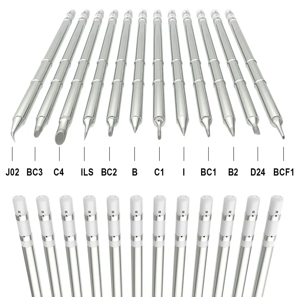 Punte per saldatore T12 T12-BC2 ILS J02 C1 KU per Hakko Fx951 Kit stazione di saldatura T12 fai da te Strumenti di saldatura