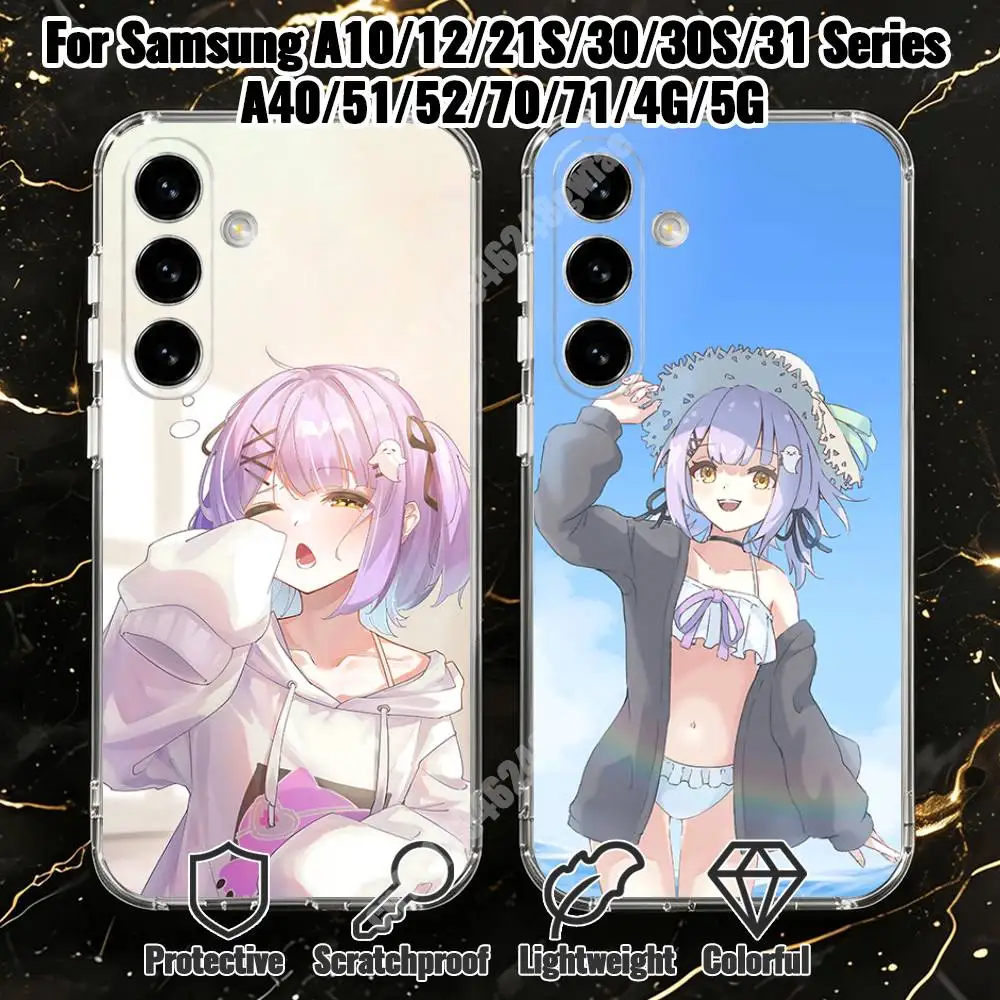 Shinomiya Runa Virtual YouTuber Phone Case for Samsung Galaxy A71 70 52 51 31 30 A30S 21S A12 A10 Transparent Cover