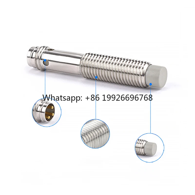 3.0%(Sr) Repeat Accuracy M4 M5 M6 M8 Connector IP67 PBT NPN PNP Outputs Inductive Proximity Sensor Switch 10-30VDC