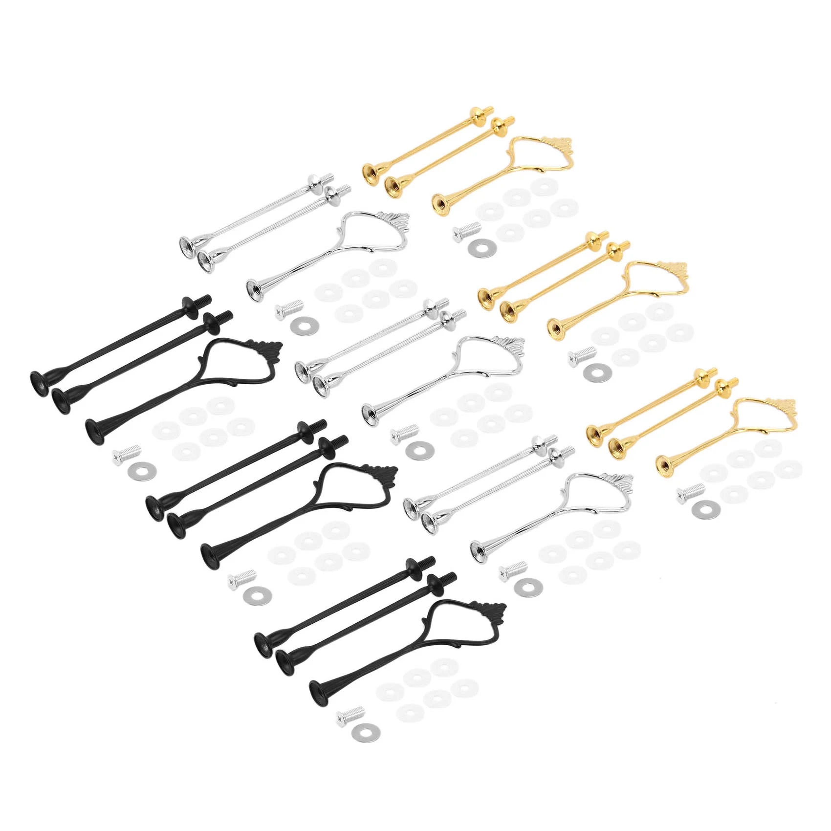 6 Set Tray Hardware for Cake Stand 3 Tier Cake Stand Fitting Hardware Holder for Wedding and Party Serving Tray(3 Color) HOT