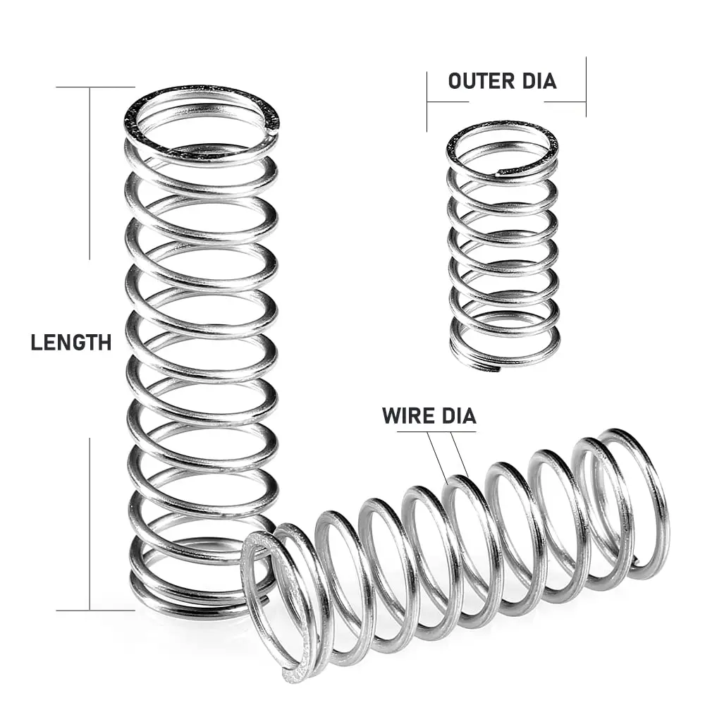 304 Compression Spring Combination Set, 390 Pieces Of 24 Different Sizes Of Stainless Steel Springs