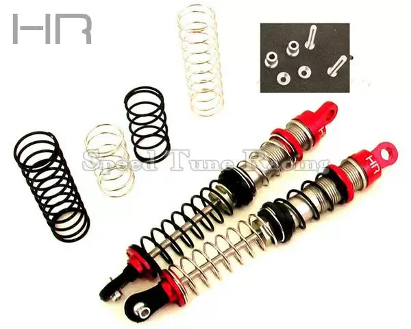 Hot Racing TD120DR02 Aluminum 126mm Double Spring Threaded Shocks (2)