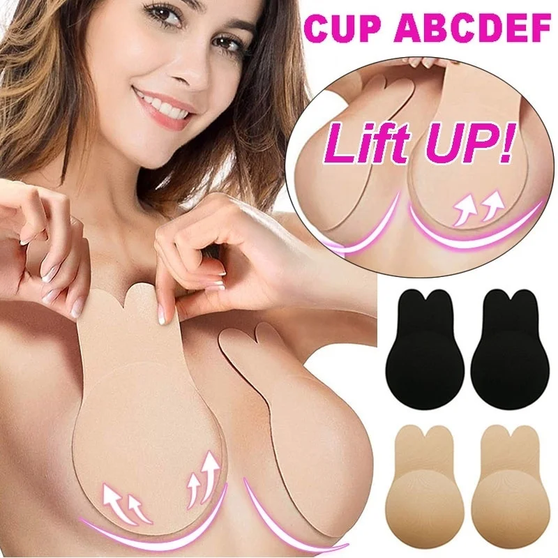 Herbruikbare Vrouwen Borst Bloemblaadjes Lift Nipple Cover Onzichtbare Bloemblaadje Adhesive Strapless Backless Stok Op Bh Siliconen Borst Stickers