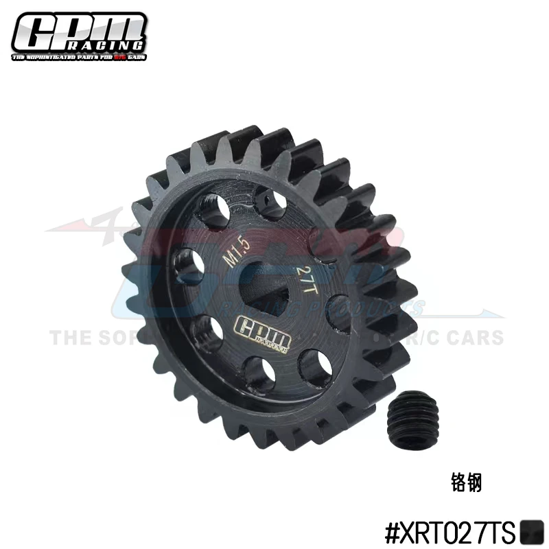 Engranaje de motor de acero GPM 40Cr 27T para TRAXXAS 1/5 X-Maxx 6S/8S Monster Truck /XRT 8S