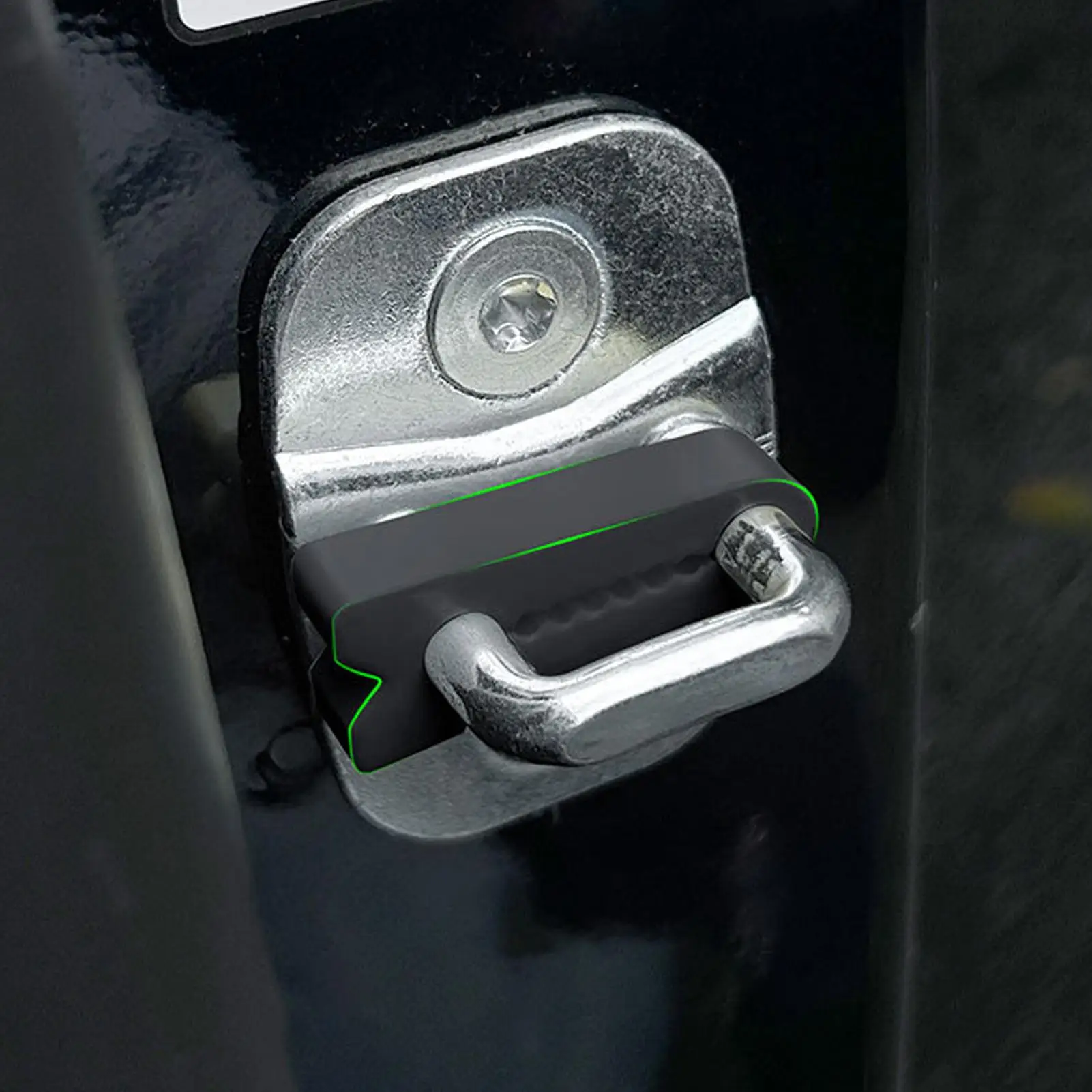 4 قطعة قفل باب السيارة العالمي غطاء سيليكون باب السيارة امتصاص الصدمات وسادة الباب إغلاق الحد من الضوضاء المضادة للتصادم غطاء