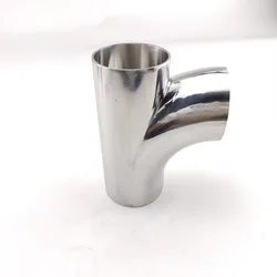 Tubo de soldadura a tope OD, codo en forma de R de 3 vías SUS 304, empalmador de ajuste sanitario inoxidable, cerveza, vino, 19/25/32/38/51/63/76mm