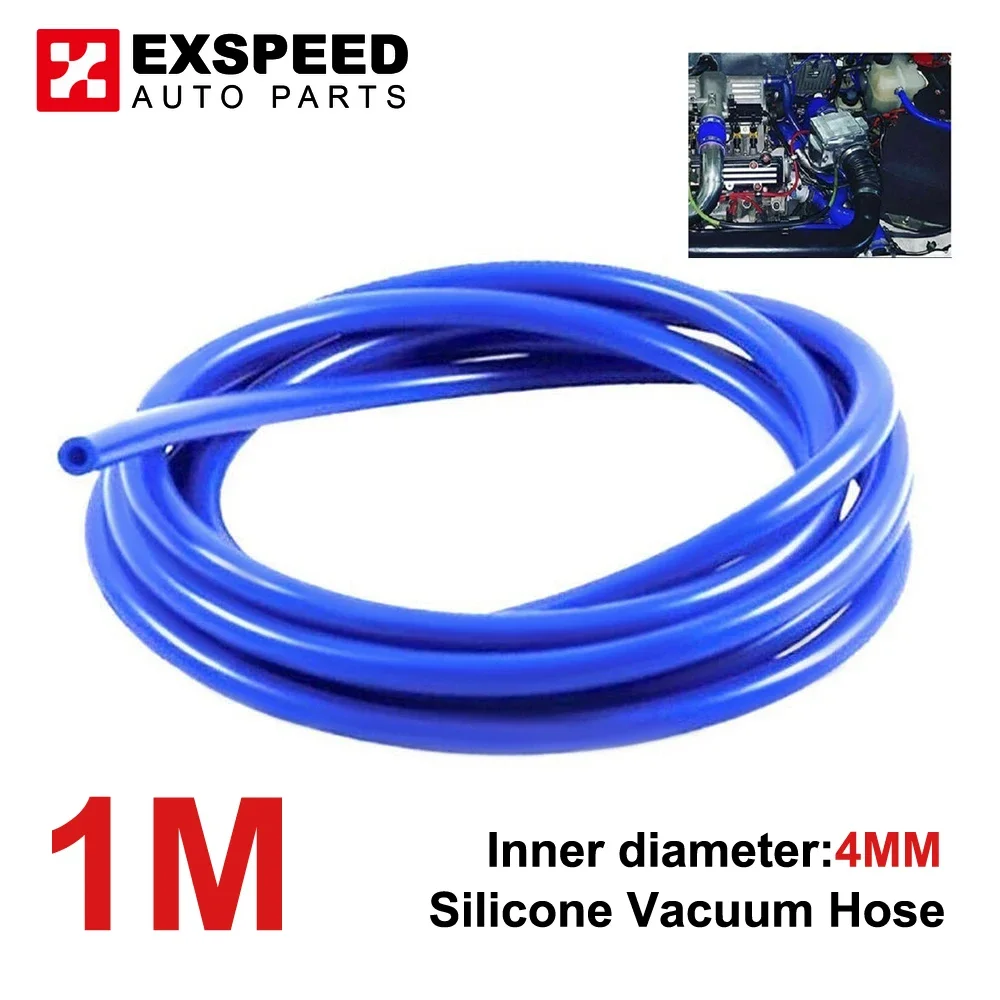 

Universal 4mm Auto Motorcycle Vacuum Silicone Hose Racing Line Pipe Tube Gas Oil Hose Fuel Line Petrol Tube Pipe blue black