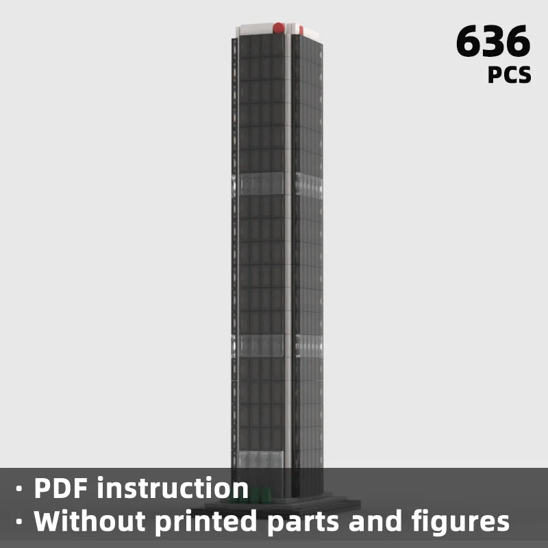 Modern skyscraper building blocks Create mini city landmarks with urban street view building blocks
