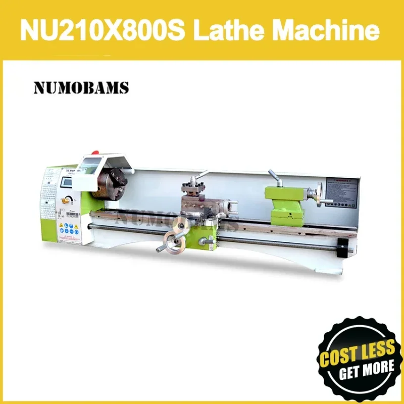 YYHC NU210X800S 750W Brushless Motor MT5 Spindle 800mm Working Length With 125mm Chuck Mini Metal Lathe Machine