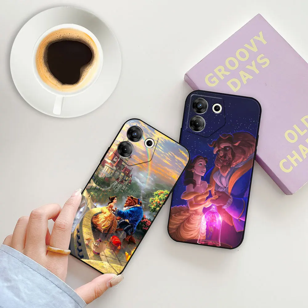 Disney Beauty And The Beast Phone Case For Infinix TECNO POP SPARK SMART 5 6 7 8 CAMON 15 16 17 20 20C Pro 5G ITELS23 Case Funda