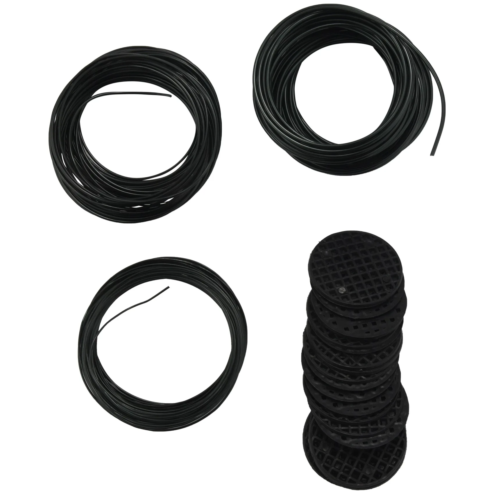 AGG-Bonsai Wire Set with Flower Pot Hole Mesh Pad,Copper Bonsai Training Wire for Kit 20 Plastic Mesh Mat Black