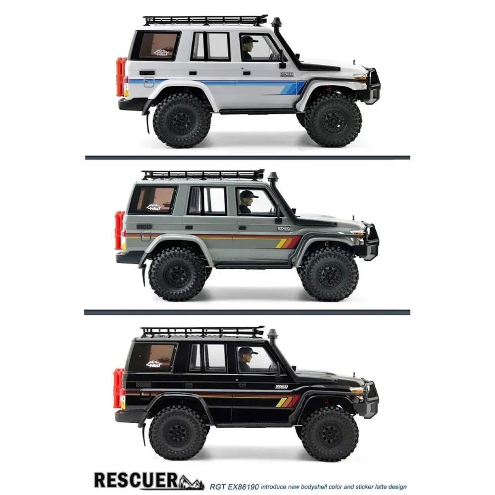 RightEX86190-Modèle de voiture télécommandée électrique pour adultes et enfants, jouets de simulation de sauveteur, LC76 versiRTR, changement à deux vitesses, 1/10 RC