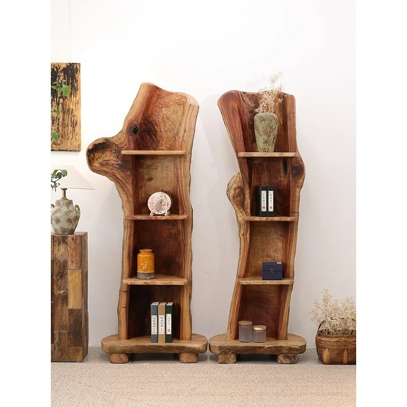 

Creative bookshelf flower stand floor shelf