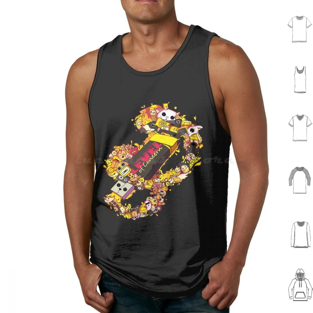 The-Pilots-Level Of Concern Tank Tops Print Cotton Twenty Pilot Pilots Flashdisk