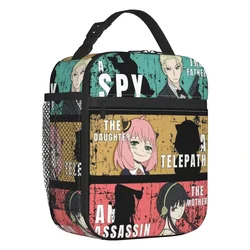 Spy X Family Loid Forger Anya Manga Anime borsa da pranzo isolata per la scuola di lavoro a tenuta stagna Cooler Thermal Lunch Box donna bambini