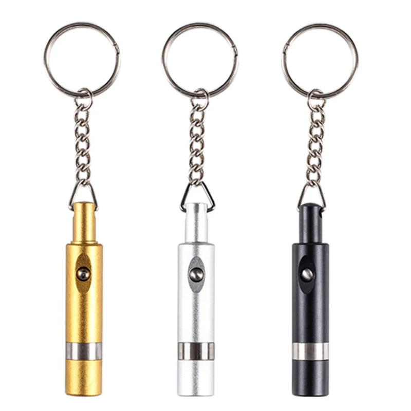 Portable Cigar Punch Cutter With Key Ring Mini Cigar Puncher Pull Hole Cigar Metal Gadget poinçon à cigare zigarrenbohrer