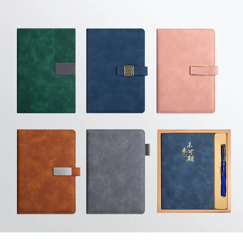 Business Notebook Set Imitation Writing Notebook Portable Diary Notepad Lightweight for Office Students Travel Use Custom Logo