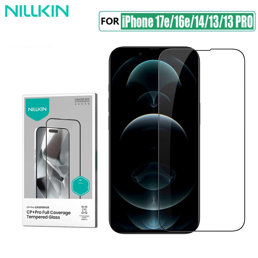 

Nillkin For iPhone 17e 16e 14 13 PRO 13 Tempered Glass CP+PRO Anti-Explosion Full Glue Fully Screen Protector For iPhone 17e